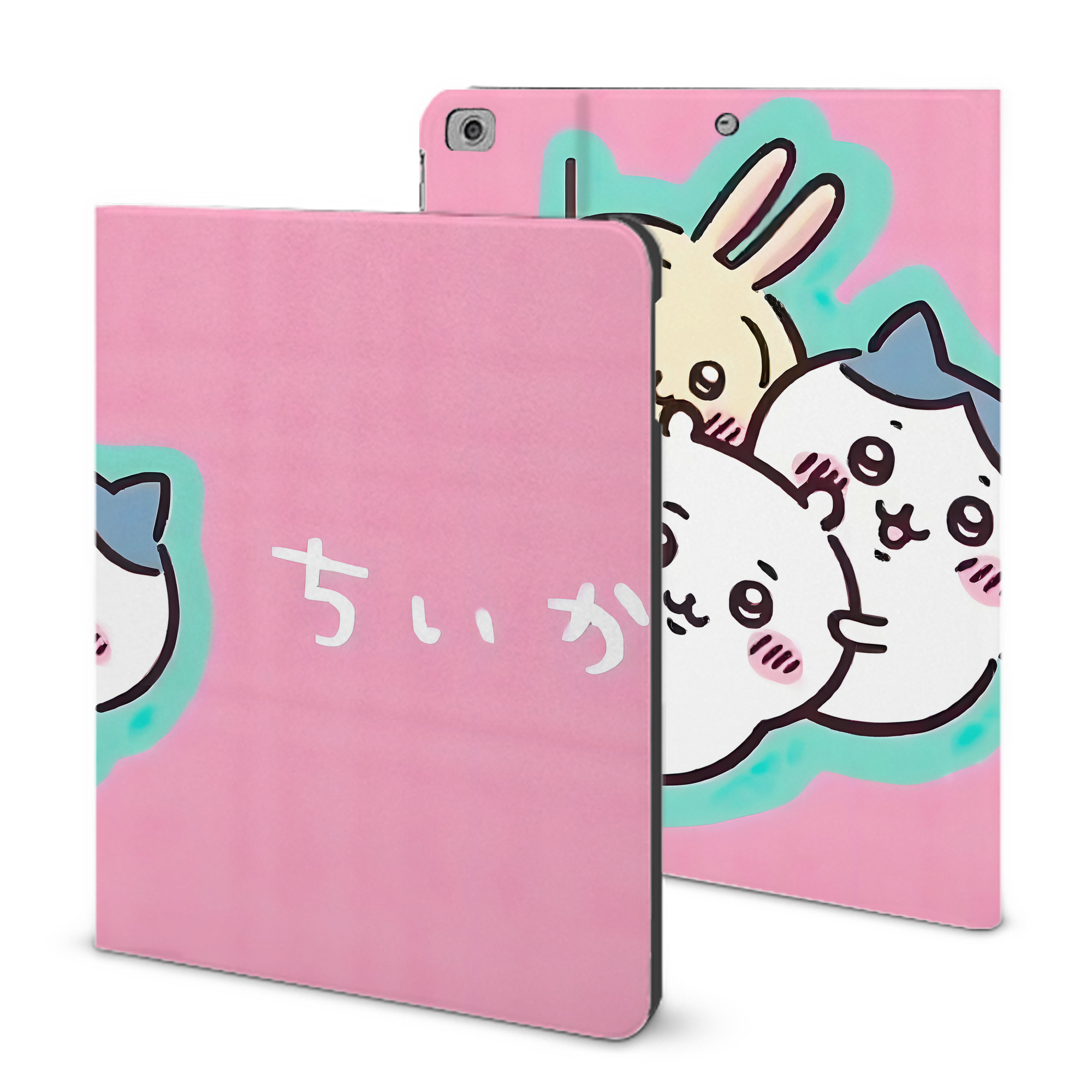 （画像用） ちいかわ Chii-kawa IPad ケース ブック型 PUレザー TPU 耐衝撃 軽量 薄型 ペン収納なし 全面保護 IPad 各モデル対応
